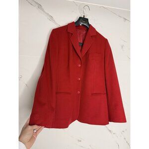 Louis Feraud VTG 80s 90’s 100% Cashmere Blazer Jacket 14 Career Old Money Luxury